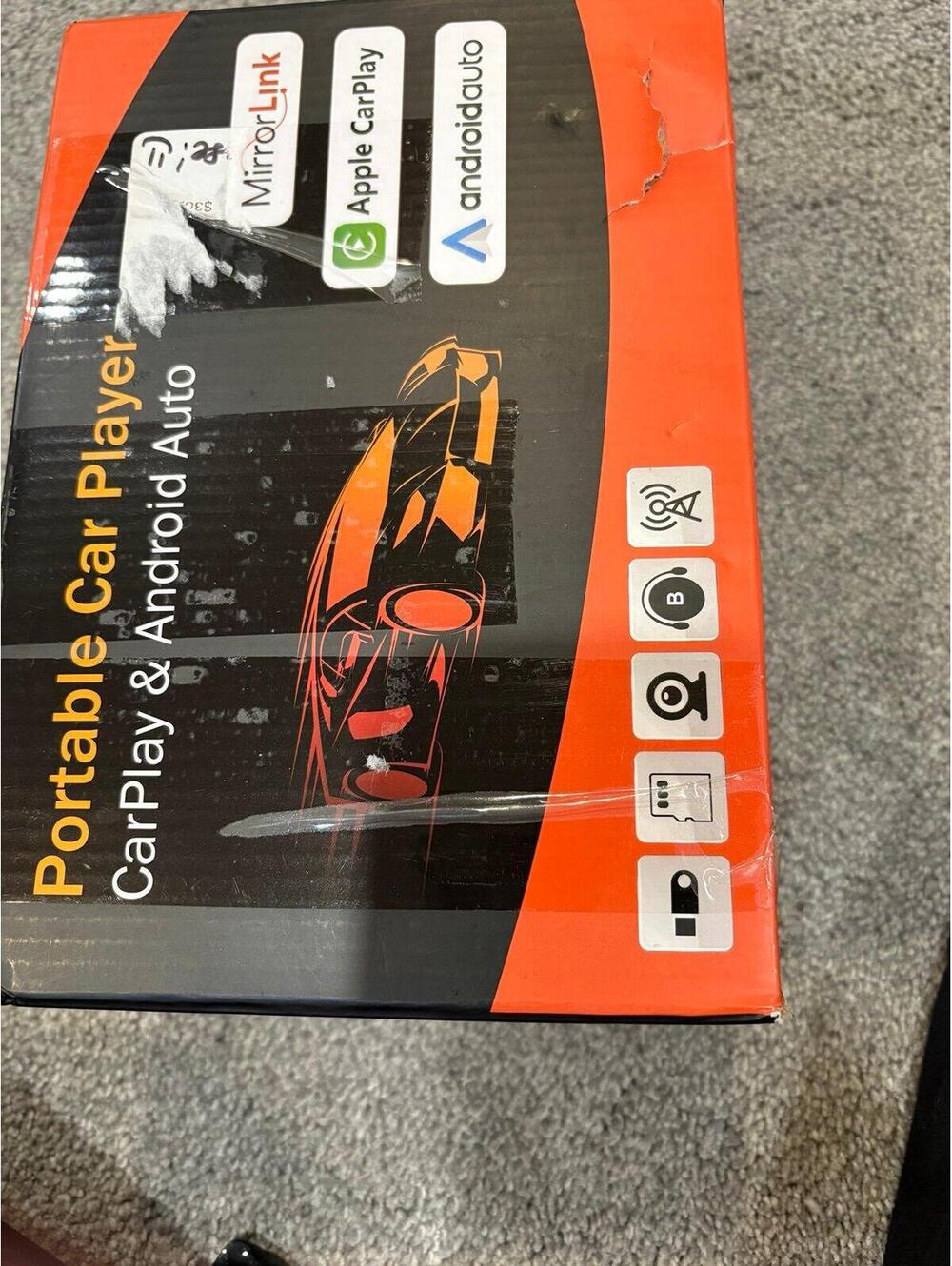 Portable car player for Apple CarPlay or Android Auto
